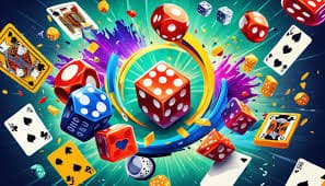 Ilustrasi permainan slot online dengan berbagai tema menarik